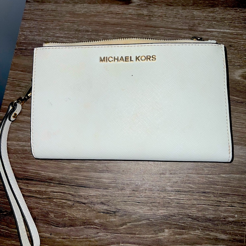 Michael Kors white and gold Wallet